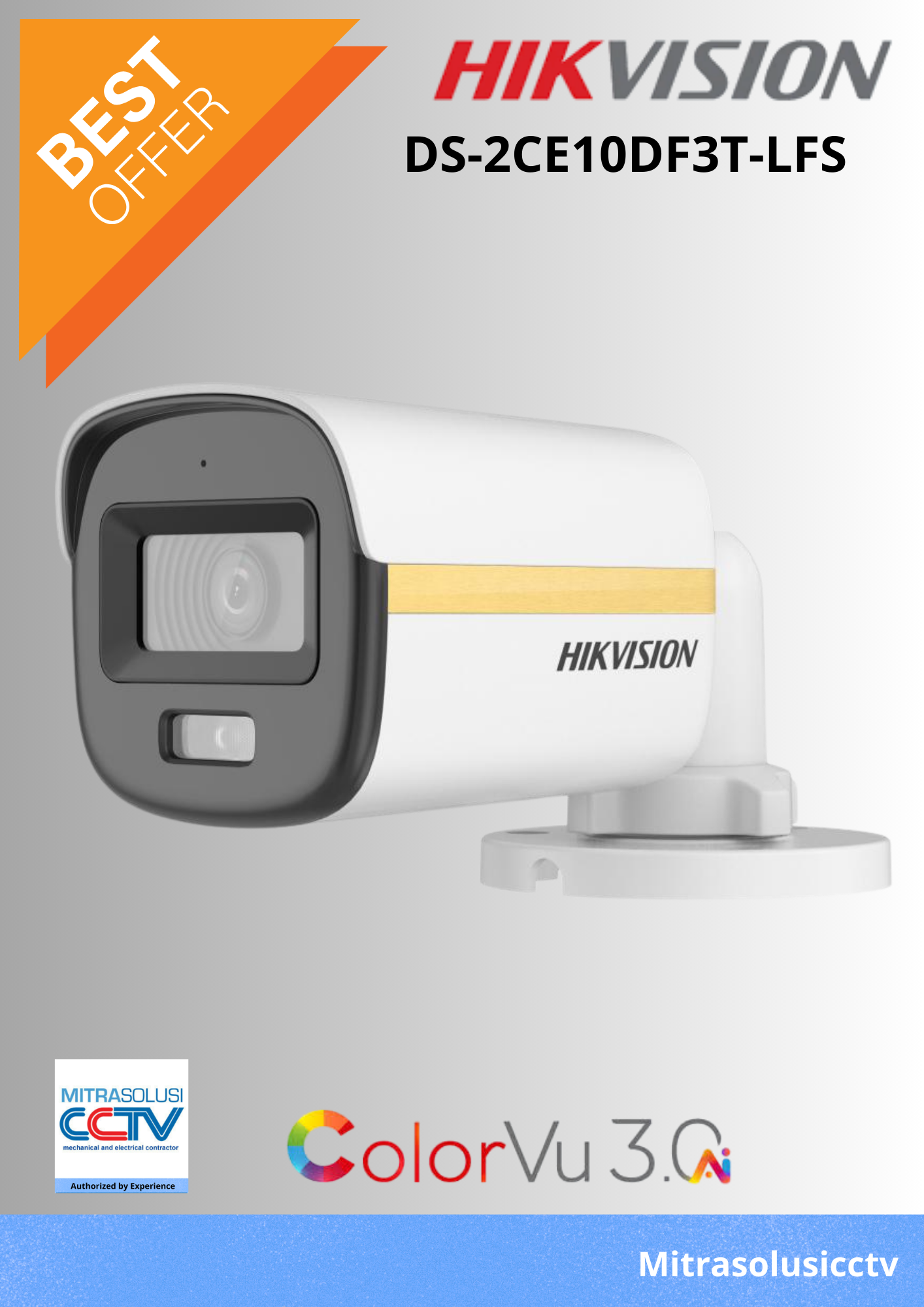 Kamera Outdoor Hikvision  DS-2CE10DF3T-LFS