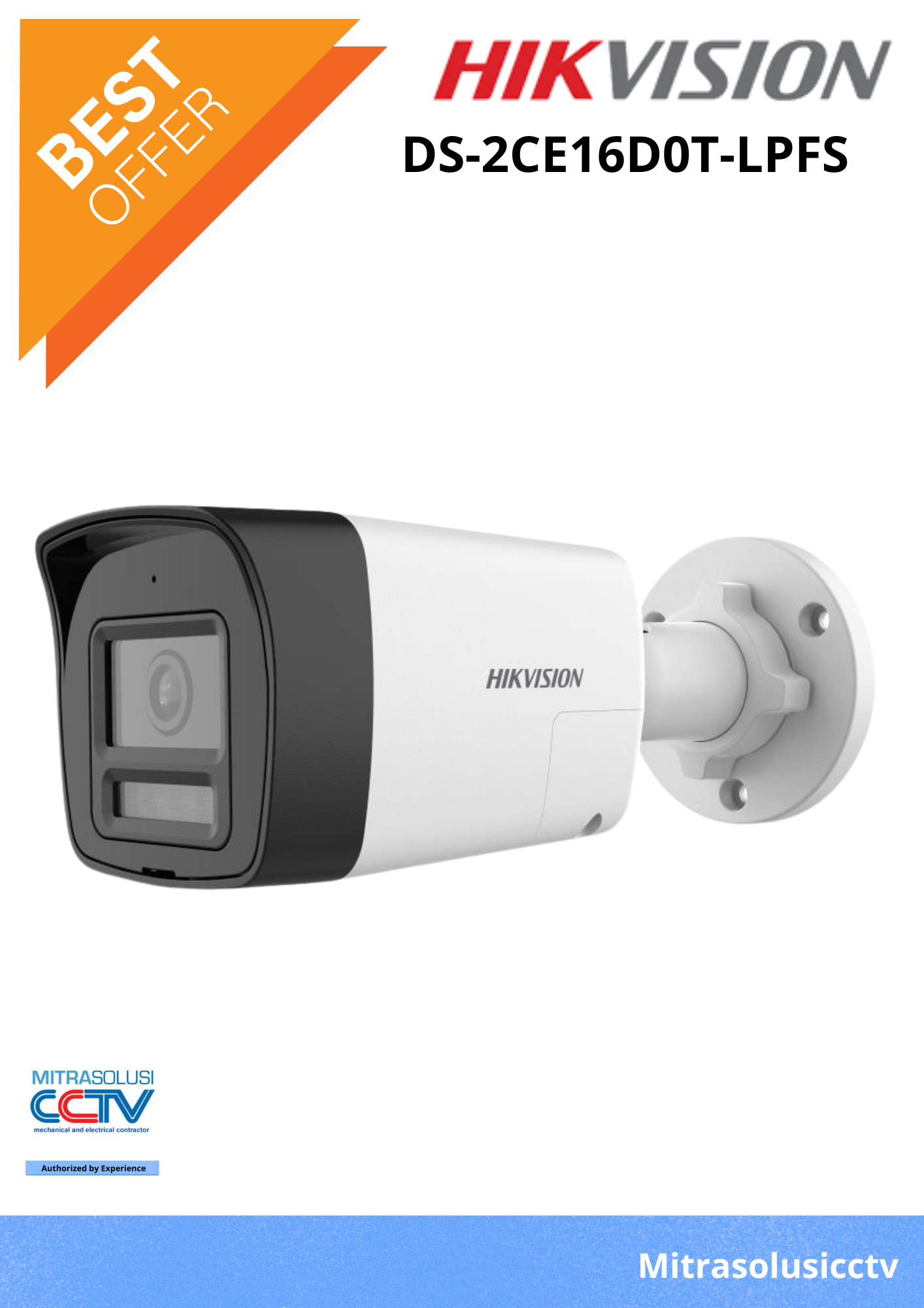 Kamera Outdoor Hikvision DS-2CE16D0T-LPFS