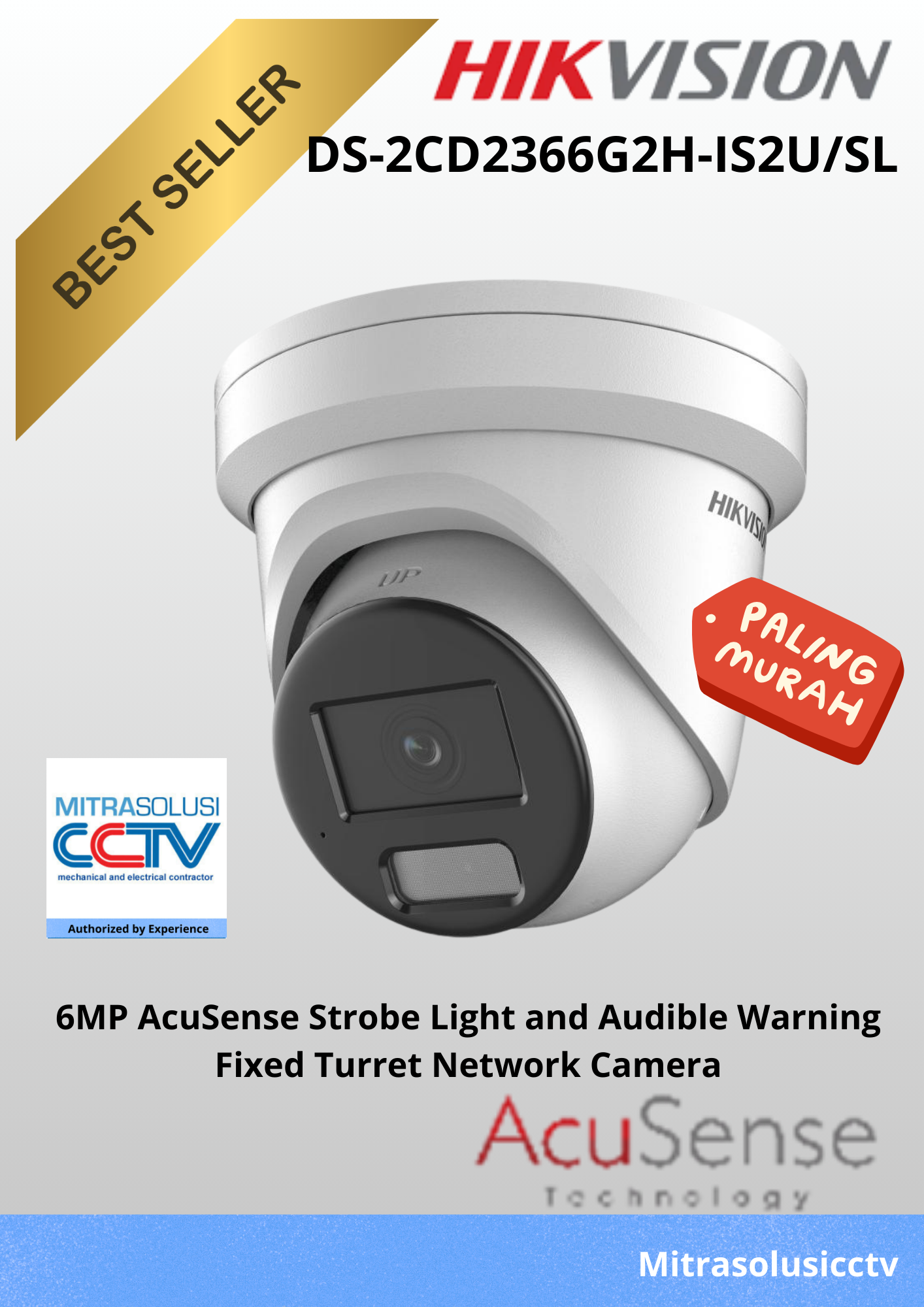 Kamera Indoor Hikvision DS-2CD2366G2H-IS2U/SL