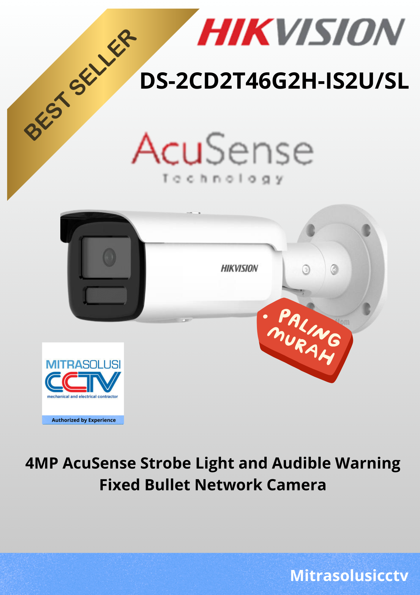 Kamera Outdoor Hikvision DS-2CD2T46G2H-IS2U/SL